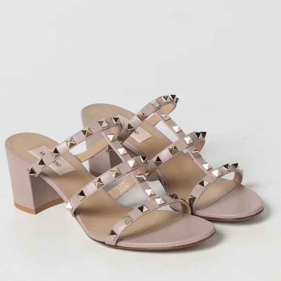 Valentino garavani rockstud caged 6mm slide sandals sales